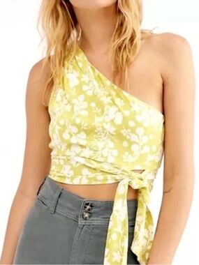 Free People One Shoulder Carmen Crop Top